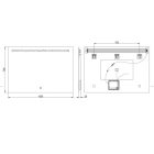 AREZZO design páramentes tükör LED világítással 100x70 cm