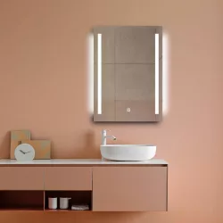   AREZZO design páramentes tükör LED világítással 60x70 cm