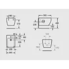 AREZZO design OHIO függesztett bidet