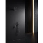 Arezzo Design Elegant metál szürke falsík alatti zuhanyrendszer, zuhanyszettel, esőztetővel, falon belüli egységgel