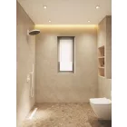 Arezzo Design Elegant matt fehér falsík alatti zuhanyrendszer, zuhanyszettel, esőztetővel, falon belüli egységgel