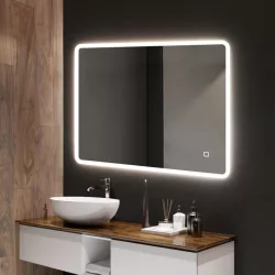   AREZZO design páramentes tükör LED világítással 100x70 cm, AR-3017