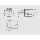 AREZZO design CHARLTON Rimless függesztett fali WC, mély öblítésű