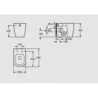 AREZZO design CHARLTON álló wc alsós/hátsós, mély öblítésű