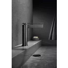 Arezzo Design Elegant metál szürke álló egykaros kerámiabetétes mosdó csaptelep
