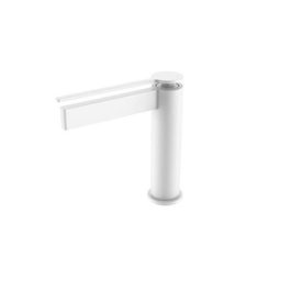   Arezzo Design Elegant matt fehér álló egykaros kerámiabetétes mosdó csaptelep