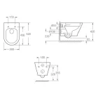AREZZO design VERMONT függesztett peremnélküli wc