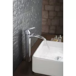   Arezzo Design Wakefield Cascade króm álló egykaros kerámiabetétes vízeséses magasított mosdó csaptelep