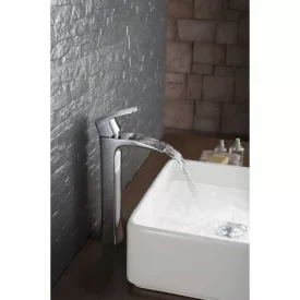   Arezzo Design Wakefield Cascade vízeséses magasított mosdó csaptelep, króm