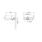 Arezzo Design Wakefield Cascade króm fali egykaros kerámiabetétes vízeséses kádtöltő csaptelep