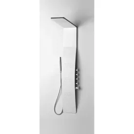 Arezzo Design ASPEN termosztátos zuhanypanel matt fehér