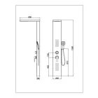 Arezzo Design Columbia zuhanypanel fekete 