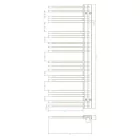 AREZZO design BLACKLINE 500x1200 törölközőszárító radiátor