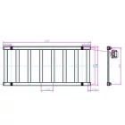 AREZZO design CUBE CHROME 500x1200 törölközőszárítós radiátor