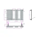 AREZZO design FLAT WHITE 500x800 törölközőszárítós radiátor