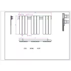 AREZZO design HORIZONT WHITE 500x900 törölközőszárítós radiátor