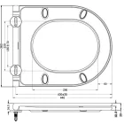 AREZZO design INDIANA Slim Soft Close lecsapódásgátlós WC tető, easy click