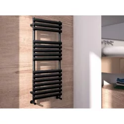   AREZZO design MOON ANTRACIT 500x1200 törölközőszárítós radiátor, matt fekete