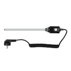 AREZZO design Fűtőpatron törölközőszárító radiátorhoz termosztátos hőfokszabályozóval - fekete 600w