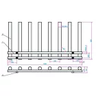 AREZZO design TUBE ANTRACIT 600x1200 törölközőszárítós radiátor, matt fekete