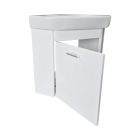 VivaStyle Arda sarokszekrény Arda porcelán sarokmosdóval 46x46 cm