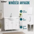 Bianca Plus 105 alsó szekrény mosdóval, magasfényű fehér színben
