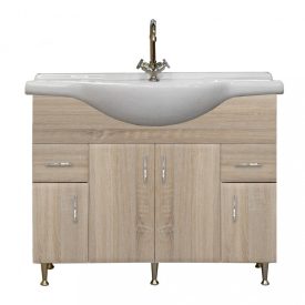   Bianca Plus 105 alsó szekrény mosdóval, sonoma tölgy színben