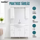 Bianca Plus 105 komplett fürdőszobabútor, magasfényű fehér színben