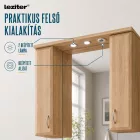 Bianca Plus 105 komplett fürdőszobabútor, sonoma tölgy színben