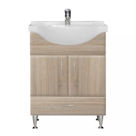   Bianca Plus 65 alsó szekrény mosdóval, sonoma tölgy színben