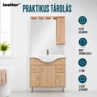 Bianca Plus 85 komplett fürdőszobabútor, sonoma tölgy színben, jobbos nyitási irány