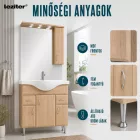 Bianca Plus 85 komplett fürdőszobabútor, sonoma tölgy színben, jobbos nyitási irány