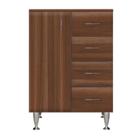   Bianca Plus 60 alacsony szekrény 1 ajtóval, 4 fiókkal,aida dió színben, balos