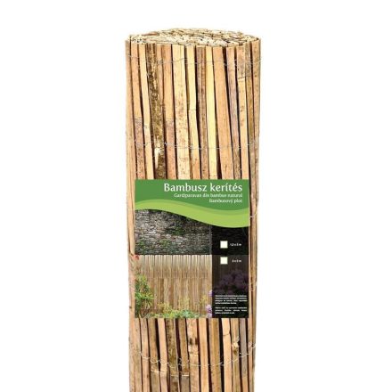 Természetes bambusz kerítés 1,5x5 méter