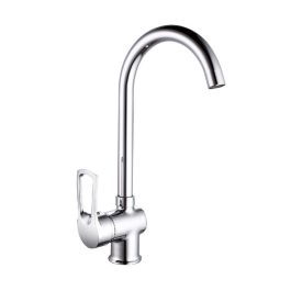   Quadrat Block króm álló egykaros kerámiabetétes mosogató csaptelep