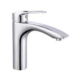 Quadrat Block króm álló egykaros kerámiabetétes magasított mosdó csaptelep