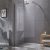 Diplon Walk-in 100 cm széles zuhanyfal króm kerettel, 8 mm edzett áttetsző üveggel, 195 cm magas