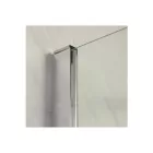 Diplon Walk-in 120 cm széles zuhanyfal króm kerettel, 8 mm edzett áttetsző üveggel, 195 cm magas