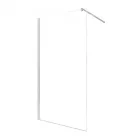 Diplon Walk-in 80 cm széles zuhanyfal króm kerettel, 8 mm edzett áttetsző üveggel, 195 cm magas