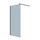 Walk-in zuhanykabin matt fekete kerettel, 90*195, BP6612-90