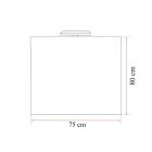 Bianca Prime 75 komplett fürdőszobabútor, magasfényű fehér színben