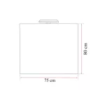 Bianca Prime 75 komplett fürdőszobabútor, sonoma tölgy színben