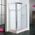 Diplon 120x80 cm aszimmetrikus szögletes tolóajtós zuhanykabin, 5 mm edzett áttetsző üveggel, 190 cm magas