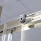 Diplon 120x80 cm aszimmetrikus szögletes tolóajtós zuhanykabin, 5 mm edzett áttetsző üveggel, 190 cm magas