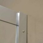 Diplon 120x80 cm aszimmetrikus szögletes tolóajtós zuhanykabin, 5 mm edzett áttetsző üveggel, 190 cm magas