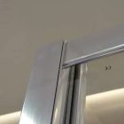 Diplon 120x80 cm aszimmetrikus szögletes tolóajtós zuhanykabin, 5 mm edzett áttetsző üveggel, 190 cm magas