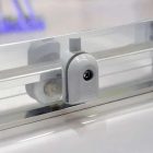 Diplon 120x80 cm aszimmetrikus szögletes tolóajtós zuhanykabin, 5 mm edzett szürke üveggel, 190 cm magas