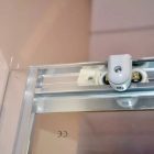 Diplon 120x80 cm aszimmetrikus szögletes tolóajtós zuhanykabin, 5 mm edzett szürke üveggel, 190 cm magas