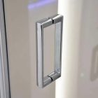 Diplon 90x90 cm szögletes harmonika ajtós zuhanykabin, 6 mm edzett üveggel, 185 cm magas