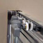 Diplon 100x80 tripla tolóajtós aszimmetrikus zuhanykabin, 5 mm edzett üveggel, 185 cm magas